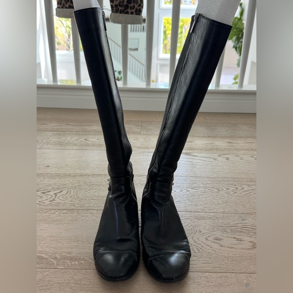 Michael Michael Kors Tall Riding Boot Women US size 8.5 in black - Picture 4 of 13